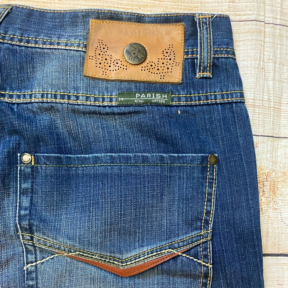 Parish Distressed Men’s Denim Jeans Baggy Size 38 NWOT - Picture 7 of 9